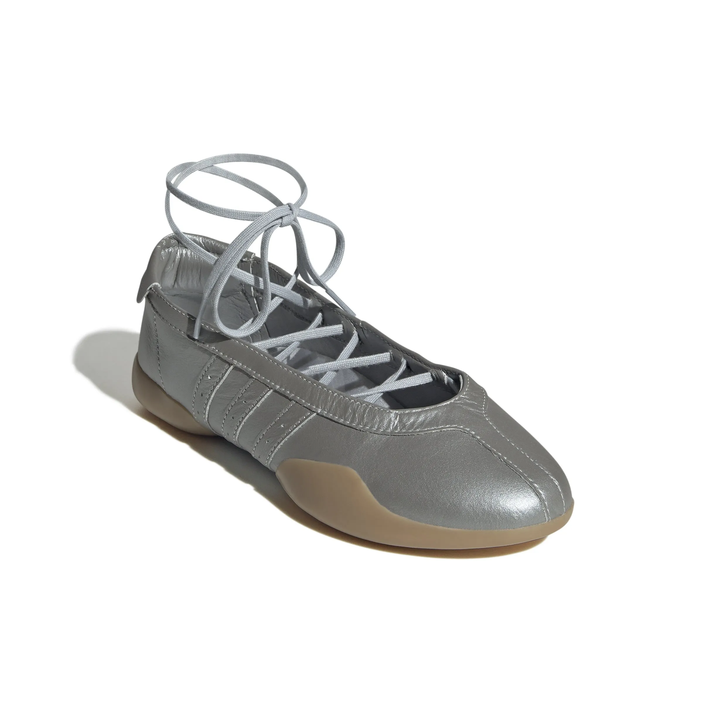Women's adidas Taekwondo MEI Ballet  Silver Metallic/Gum 3 JR7032 Court Fast Flexible Fit Busy Professionals