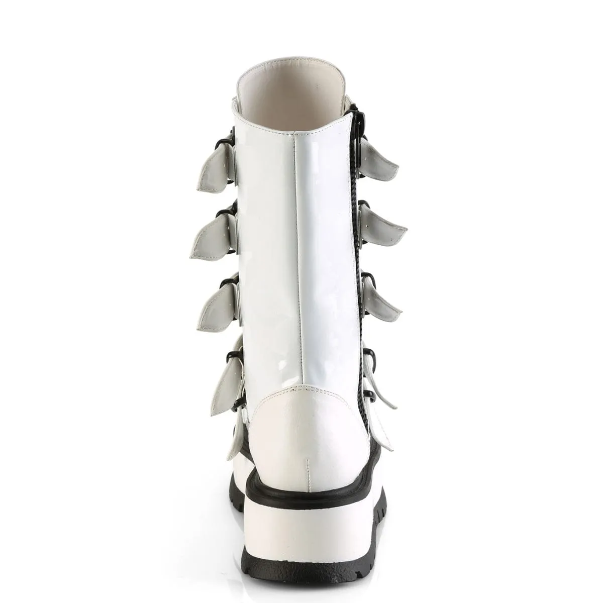 SLACKER-160 White Patent Kind Glow