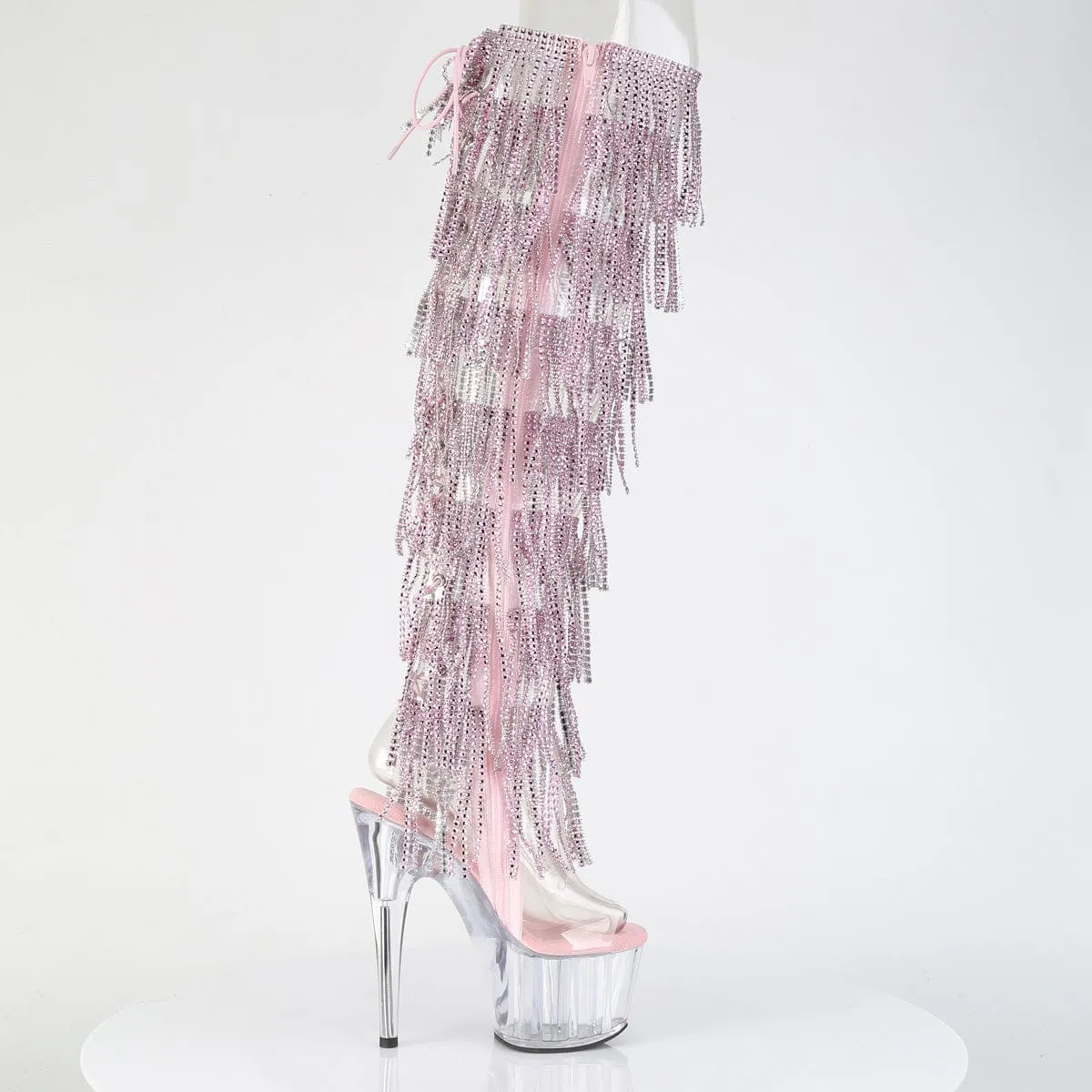 ADORE-3019C-RSF Clear-Baby Pink/Clear Comfortable Flex Outdoor Essential