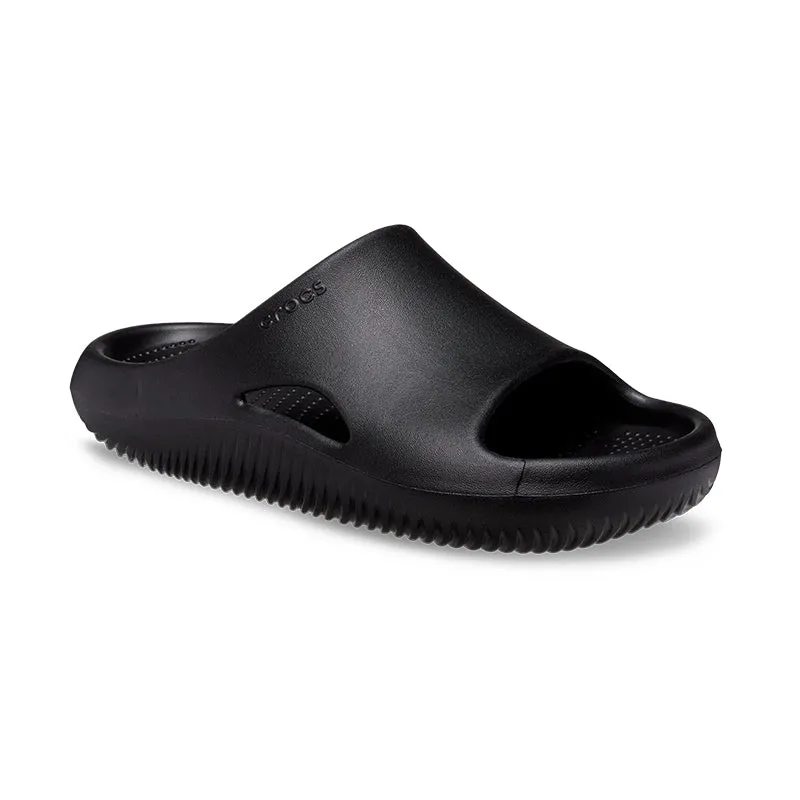 Recycled Plastic Construction Closed Design Men's Mellow Recovery Slide Black