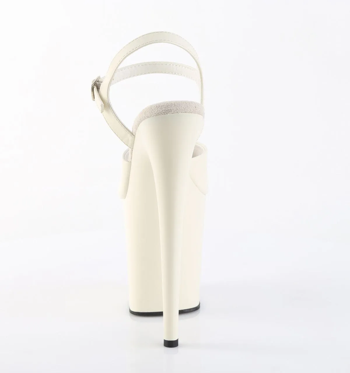 FLAMINGO-809 Platform Shoes Off-White Faux Leather/Off-White Matte Park Friendly