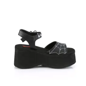 FUNN-10 Black Vegan Leather Supportive