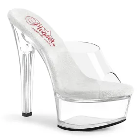 GLEAM-601 Clear/Clear Smart Casual Heels Fashionable