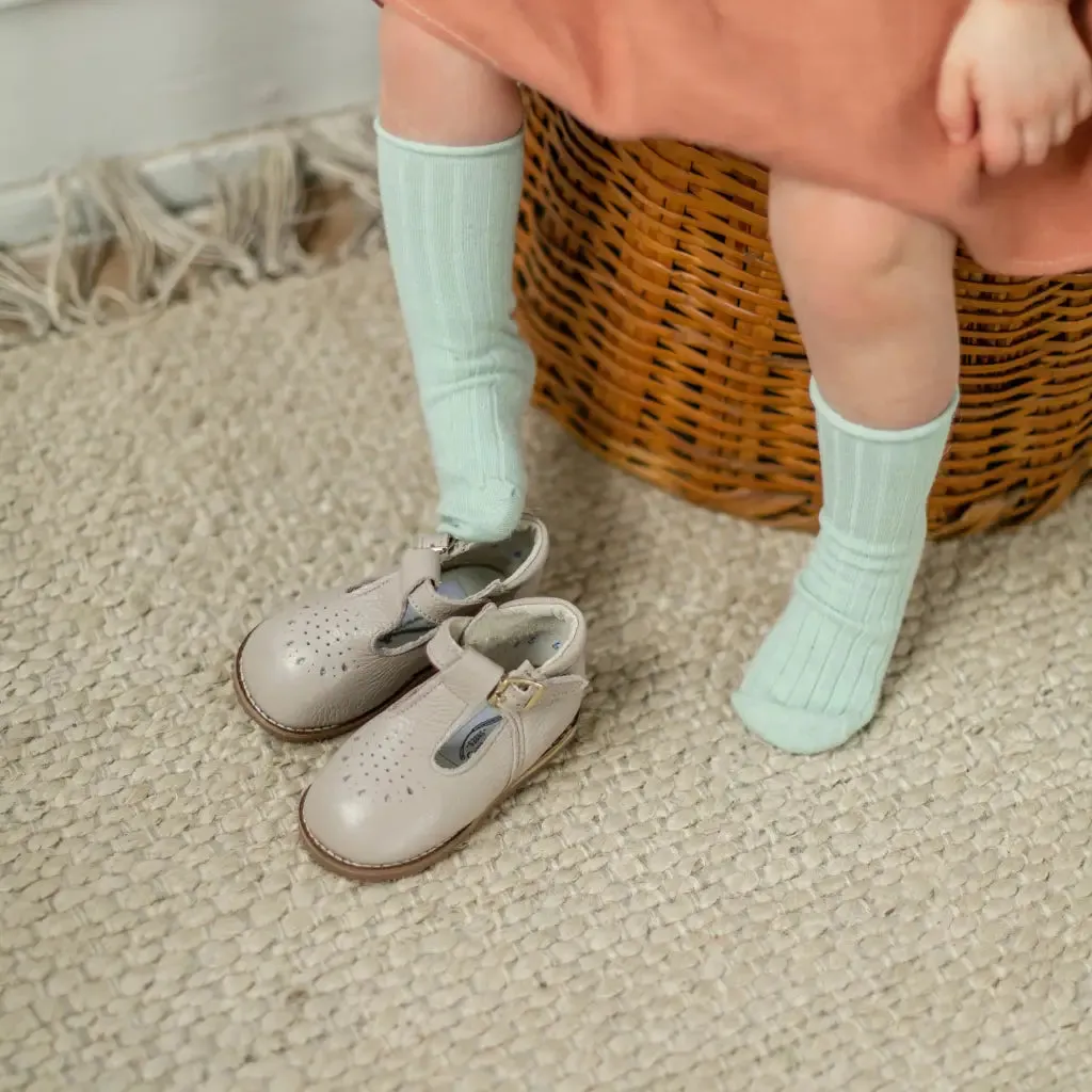 Greta T-Strap - Sand Kid's apparel