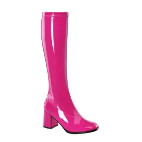 GOGO-300 Hot Pink Stretch Patent shoe functionality