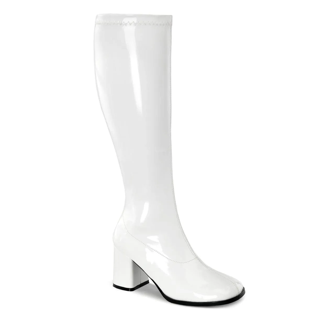 Classic GOGO-300WC White Stretch Patent