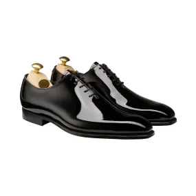 Alex Black Patent Brogue Detail Style Icon