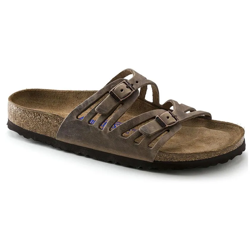 GRANADA SOFT FOOTBED OILED LEATHER TOBACCO Neutral Look Free Step