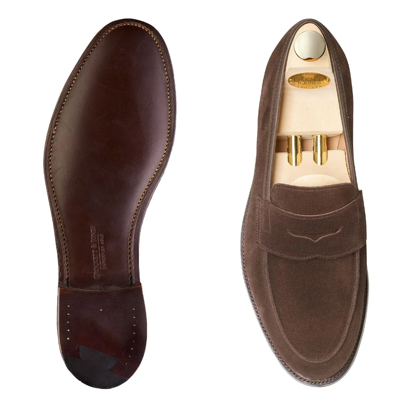 Endless Edge High Quality Grantham 2 Dark Oak Suede