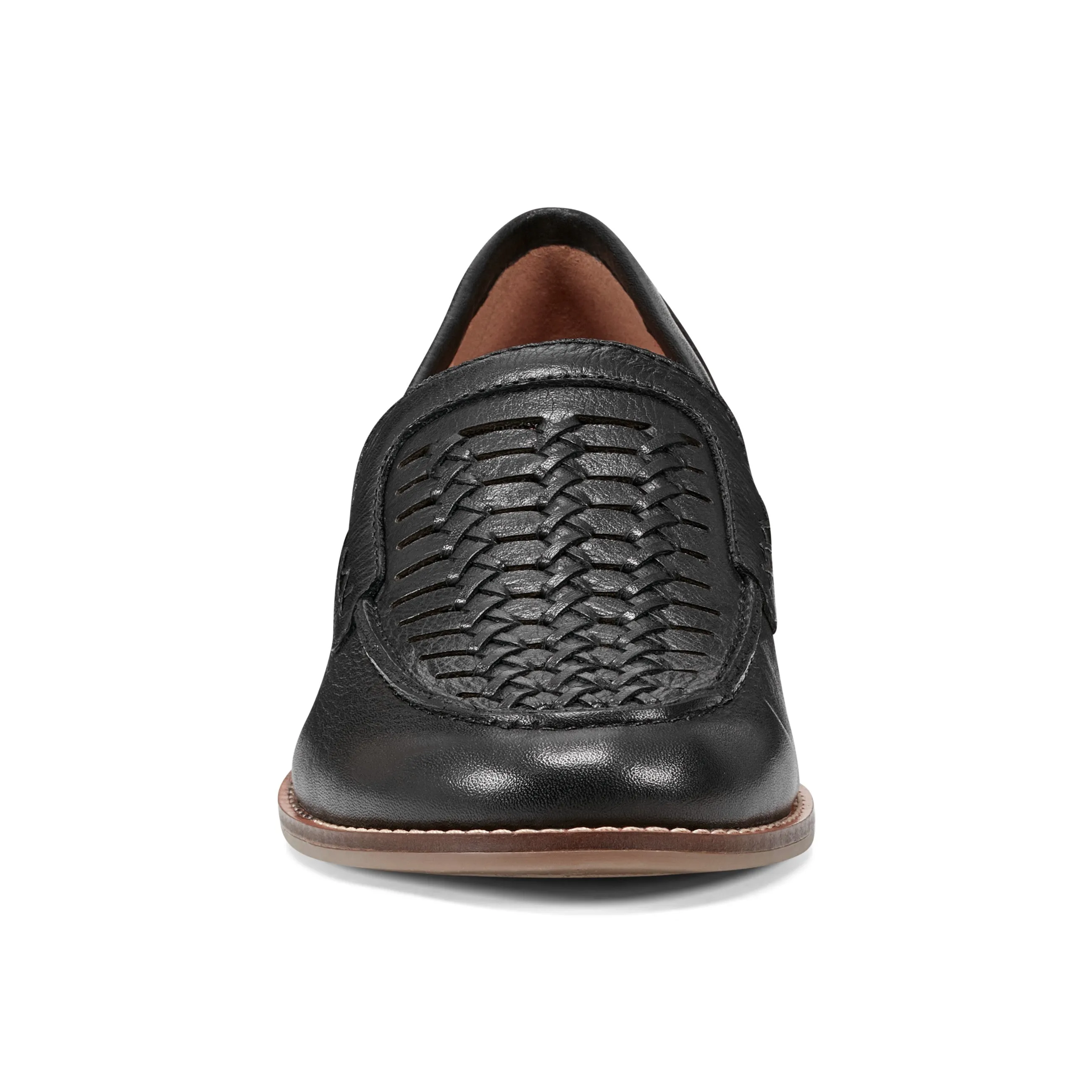 Deep Black Elona Casual Slip-on Round Toe Loafers