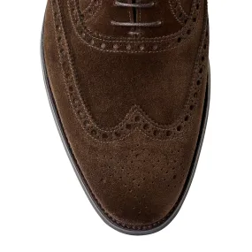 Westgate 2 Dark Brown Calf Suede Bespoke Edge Soft Sock
