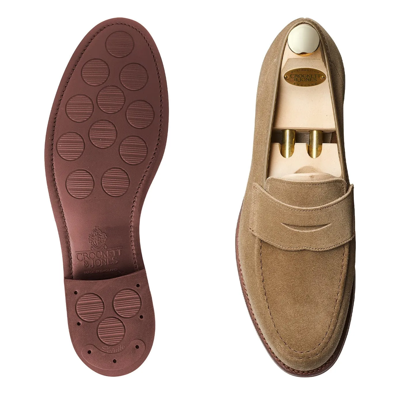 All-day Comfort Monk Strap Style Harvard 2 Khaki Suede