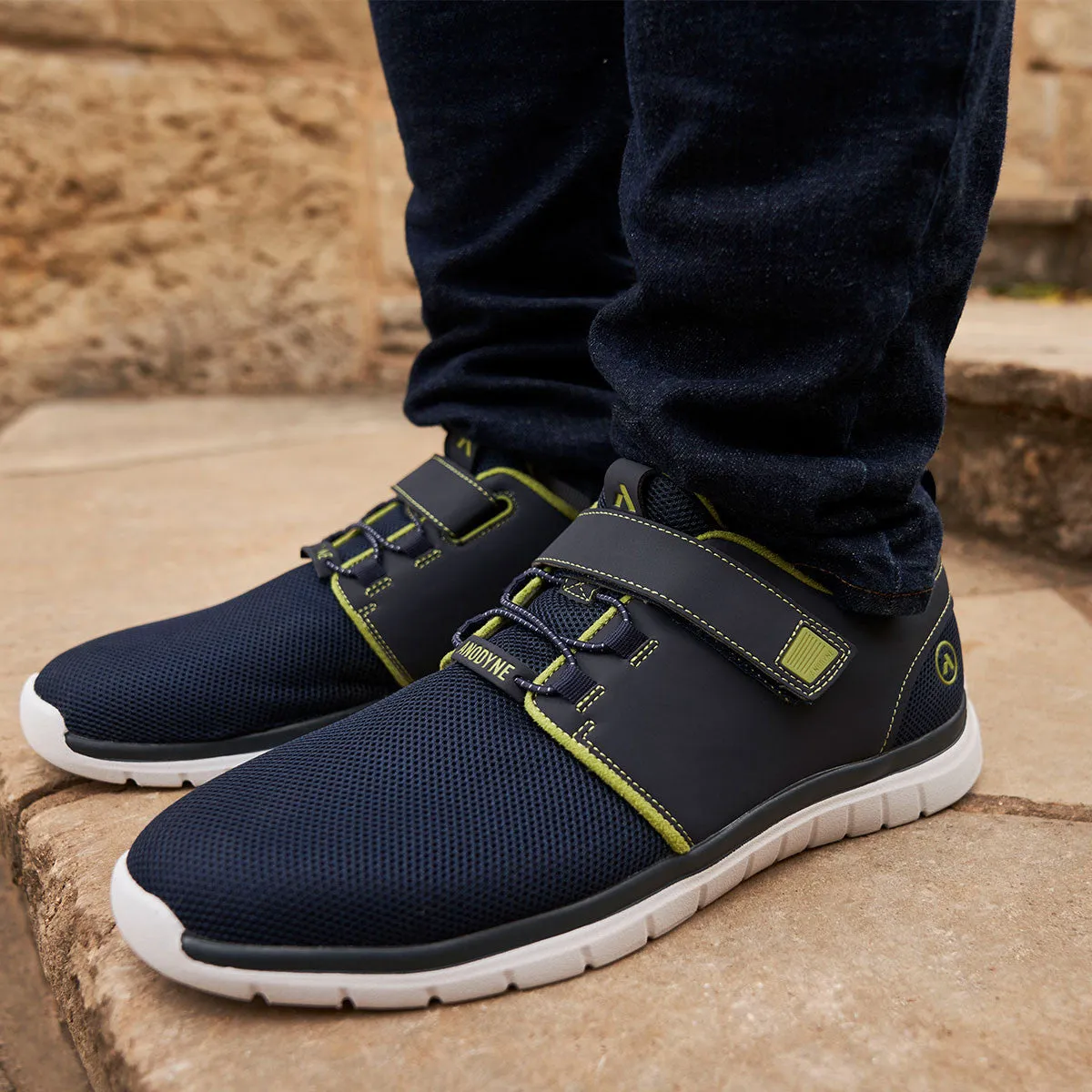 No. 46 Sport Jogger - Blue / Green mesh - upper - material - breathability shoes recreational shoes