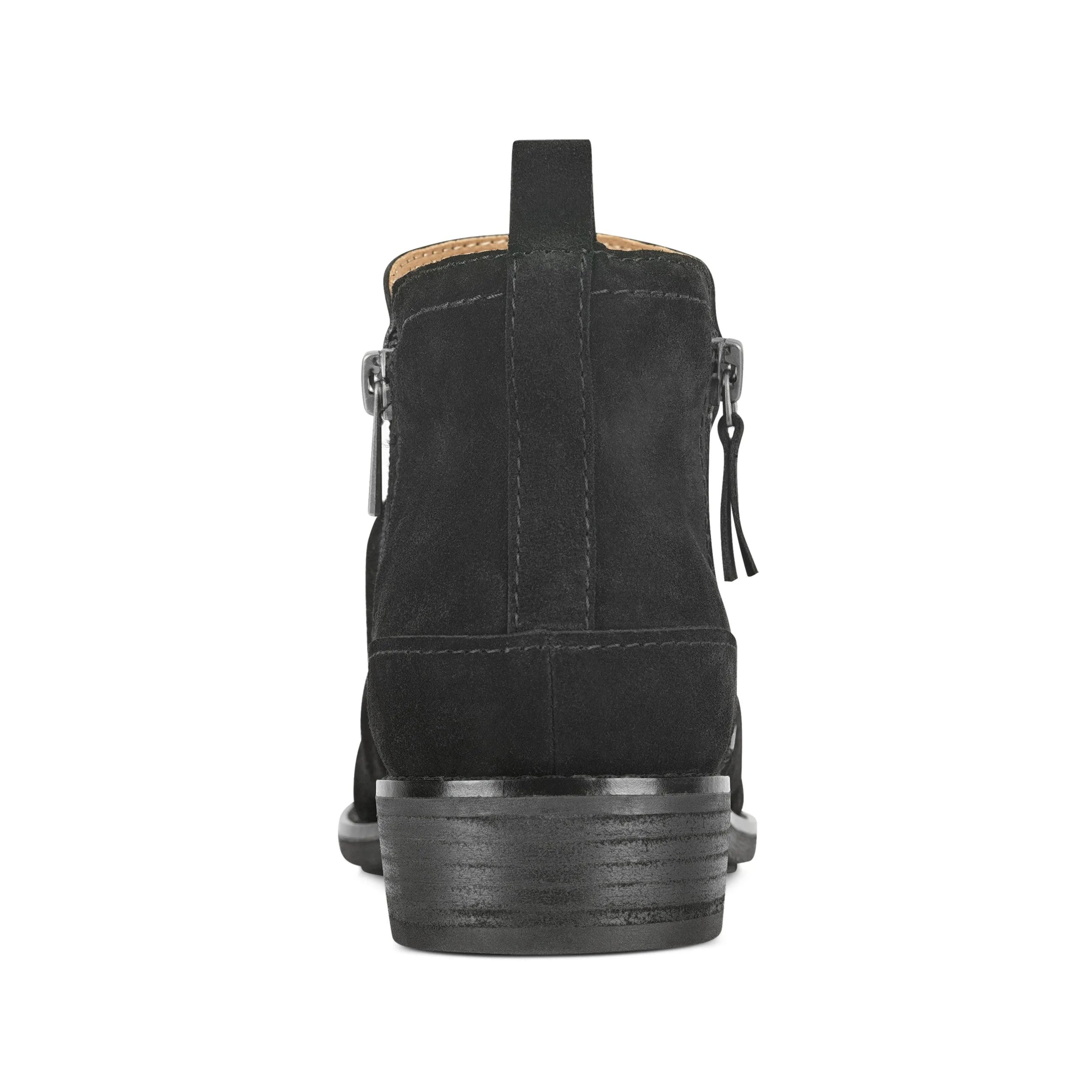 Durable Shell Rainy Day Commuter All Season Nadya Round Toe Ruched Casual Booties