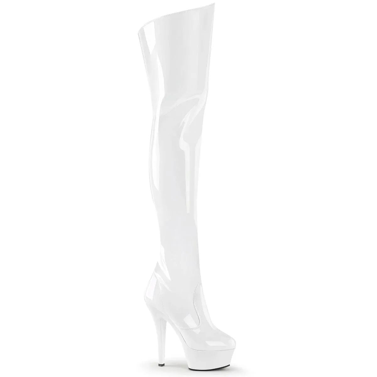 KISS-3010 White Patent/White Heel Safe Coastal vibe