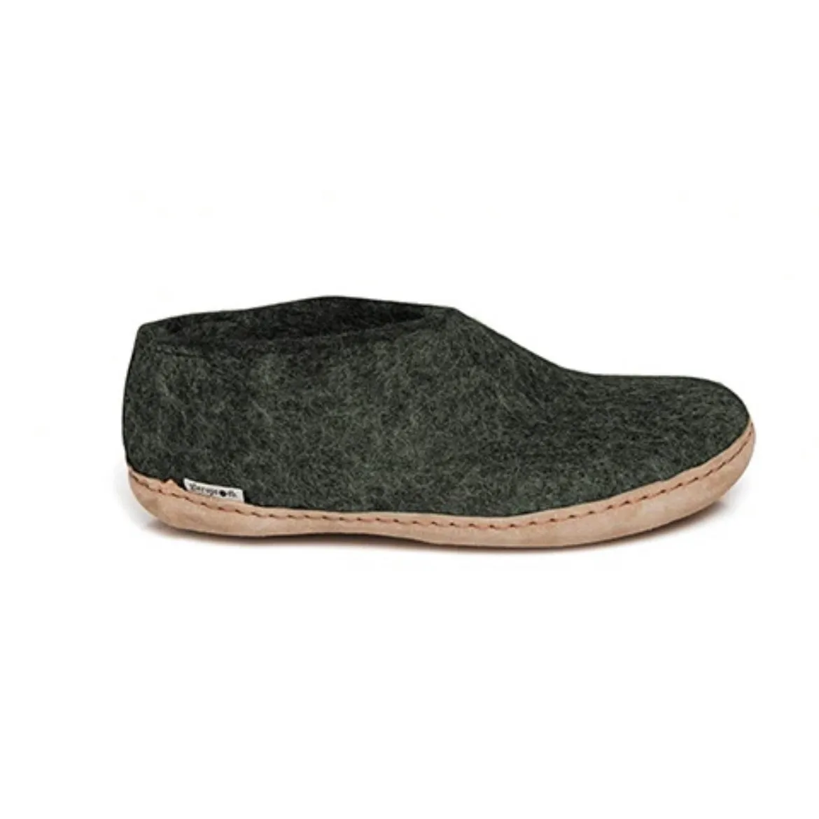 Comfortable Fit System Soft Touch Shoe with Leather Sole - Forest