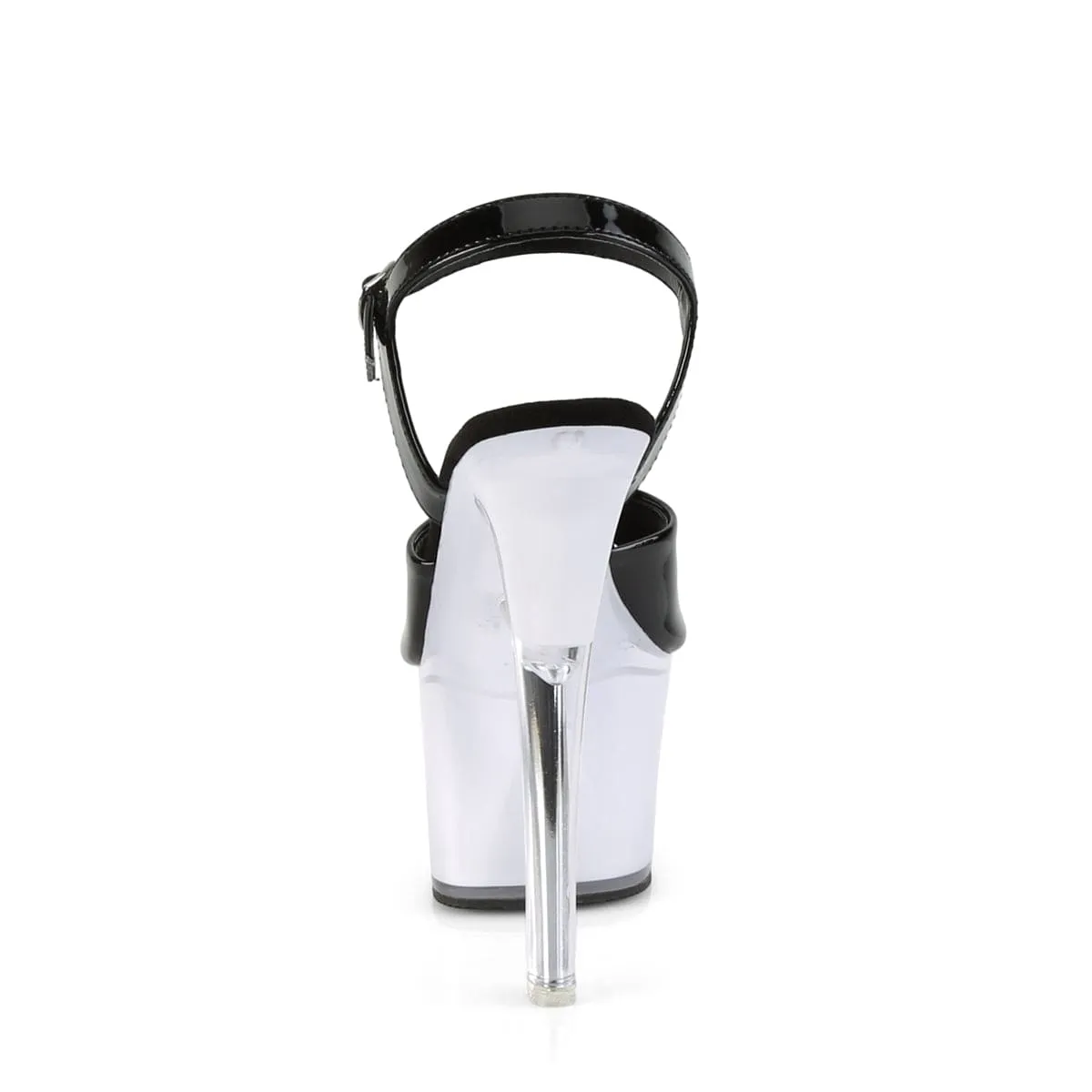 ILLUMINATOR-709 Black Patent/White Glow Ground Hug