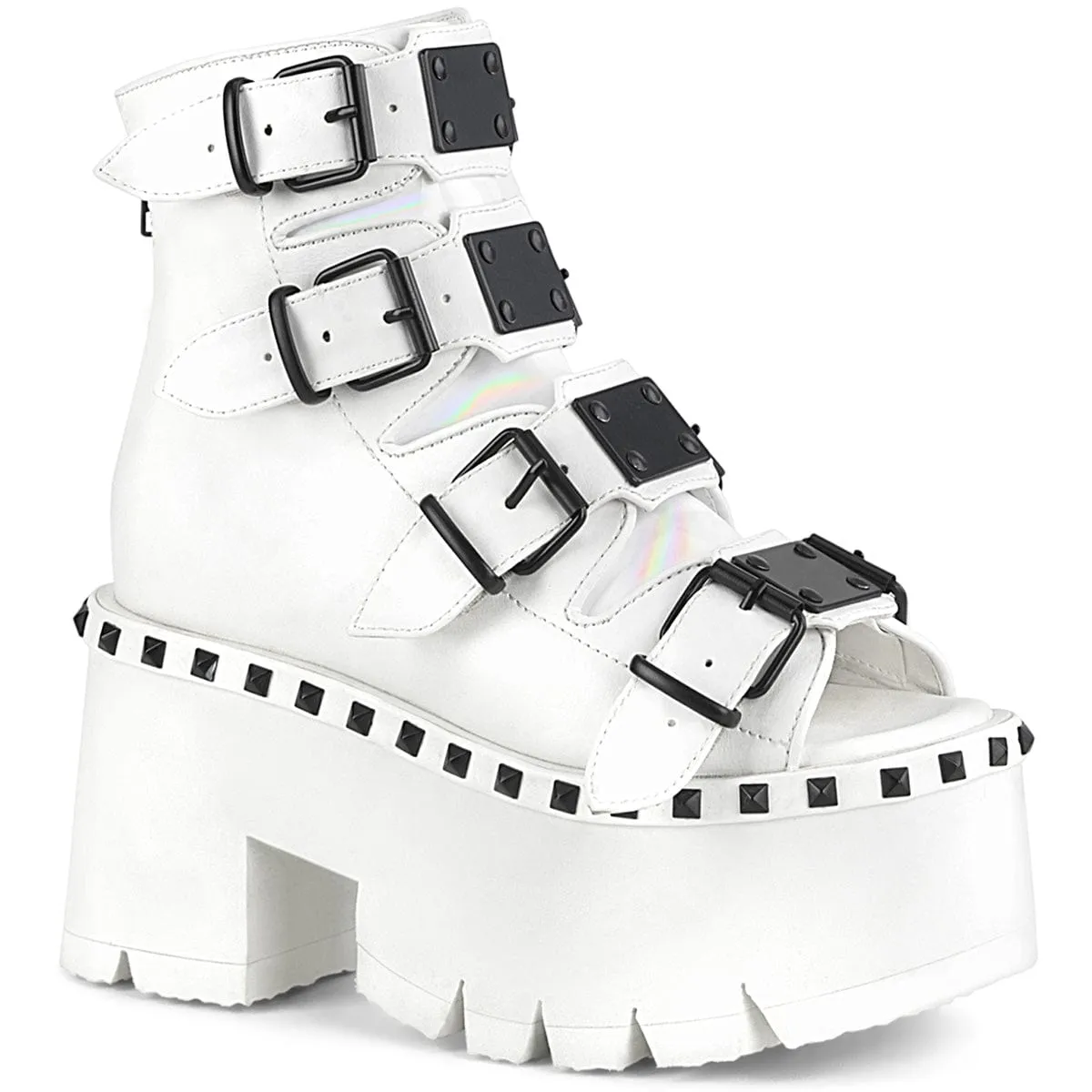 ASHES-70 White Vegan Leather Breathable