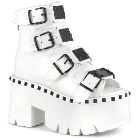 ASHES-70 White Vegan Leather Breathable