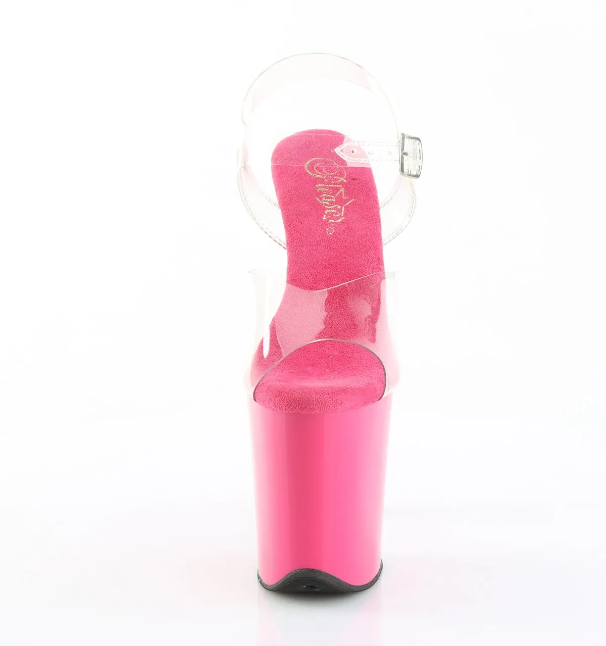 Fast Slide Footwear for Men FLAMINGO-808 Platform Shoes Clear/H. Pink