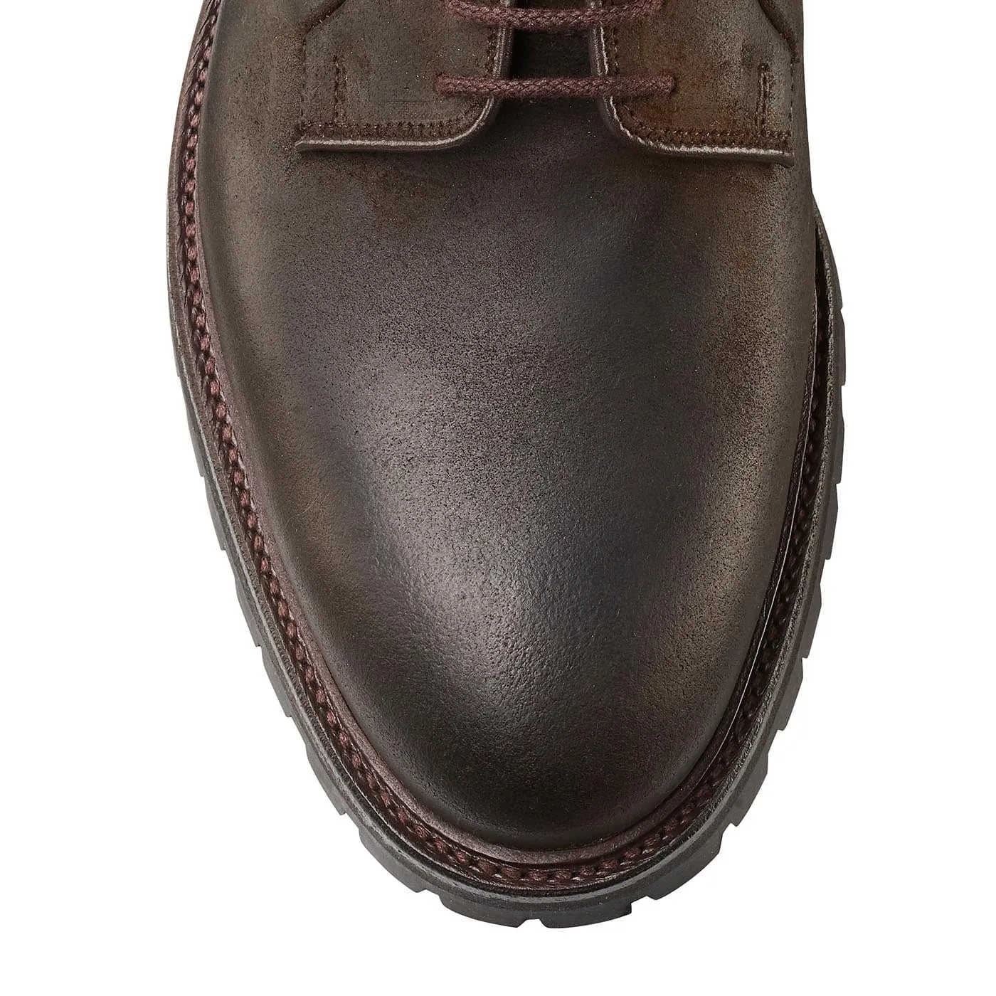 Lanark 3 Dark Brown Rough-Out Suede Gala Mode Refined Comfort