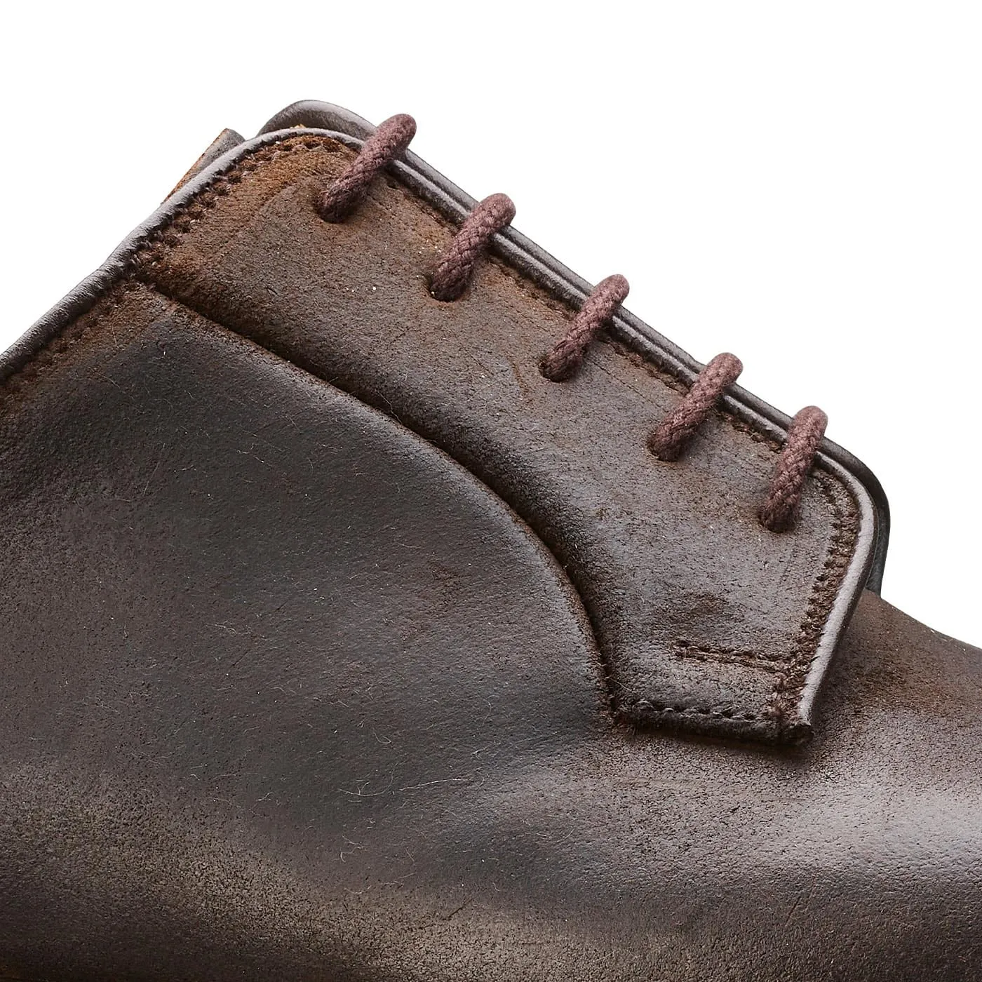 Lanark 3 Dark Brown Rough-Out Suede Edge Shade