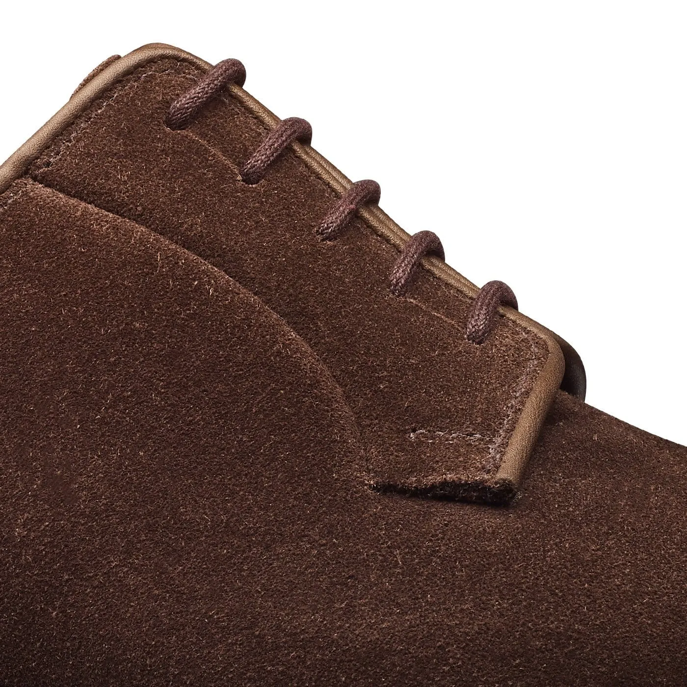Comfortable Walking Shiny look Lanark 3 Dark Brown Suede