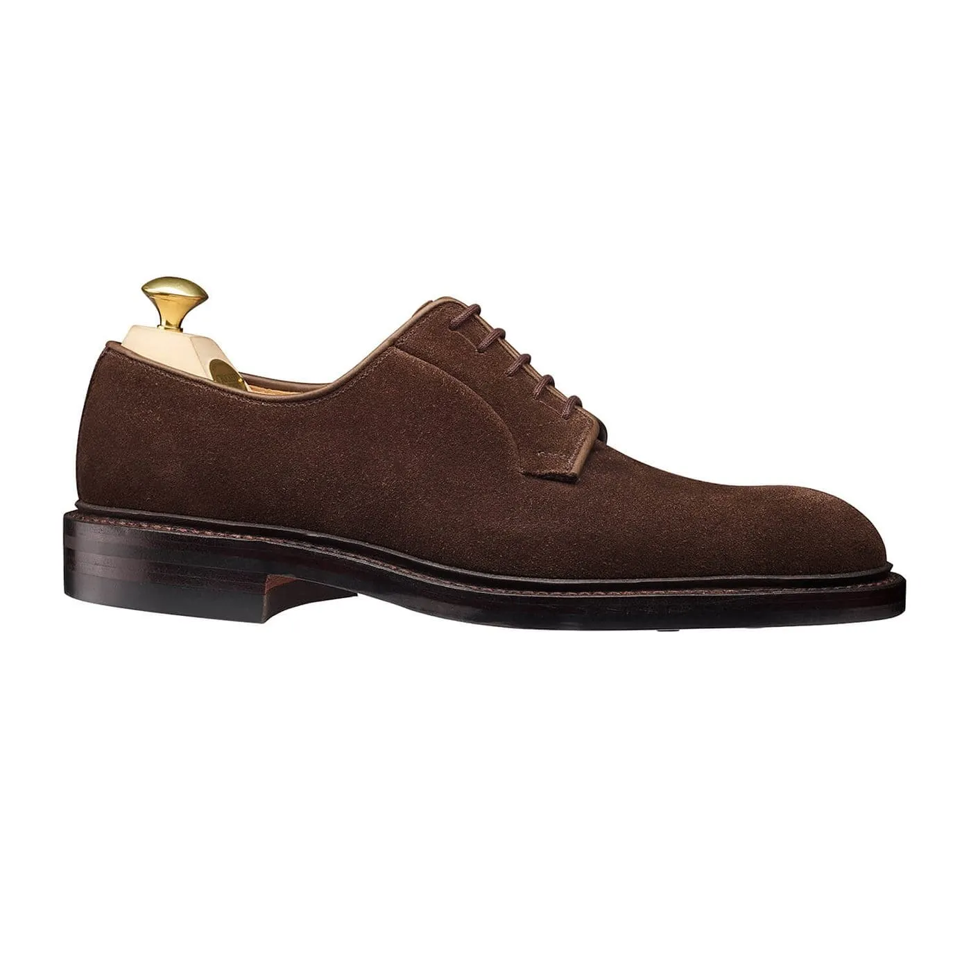 Mid Rise Brushed Finish Lanark 3 Dark Brown Suede