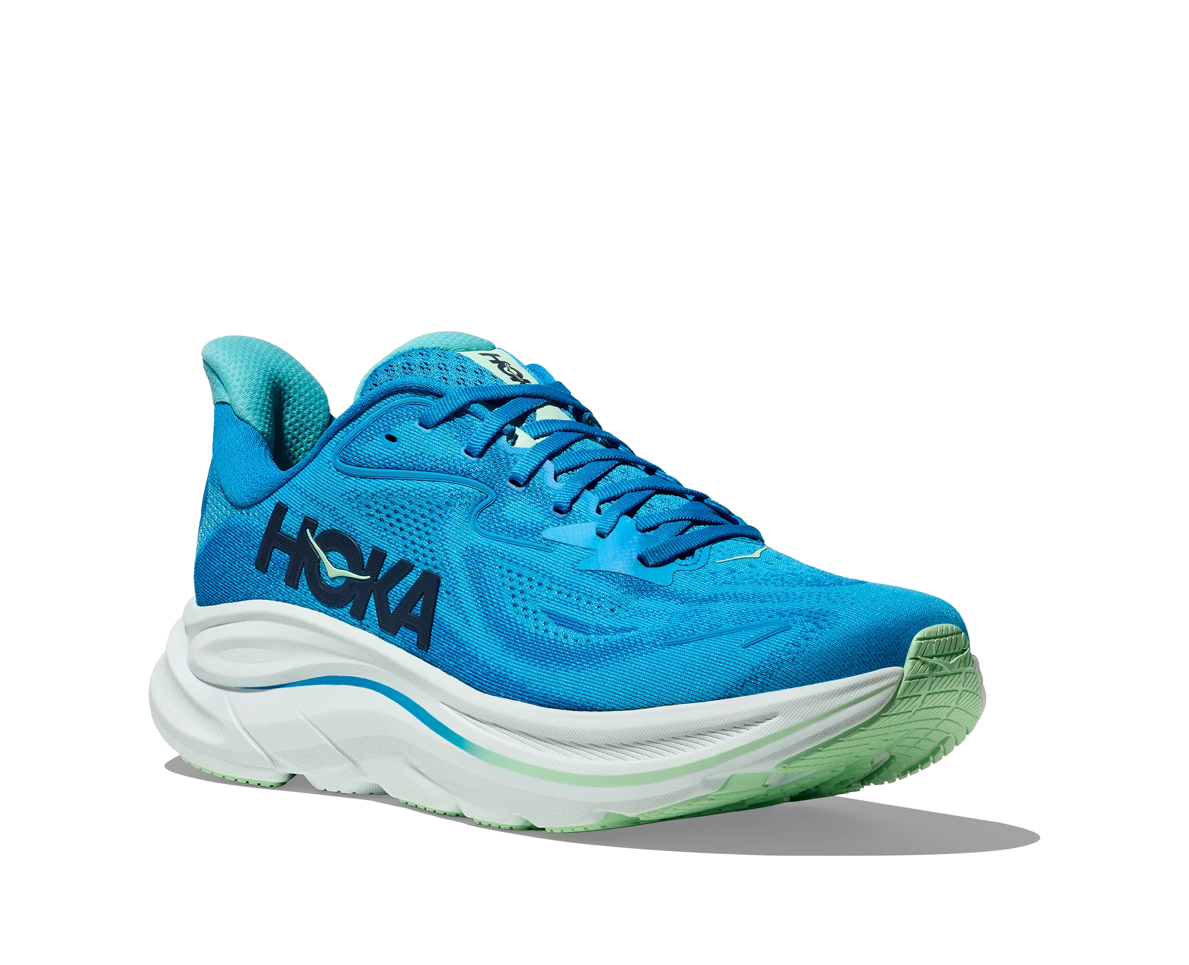 traction - grip - feature shoes Shock - absorbing technology Men's Clifton 10 - Hoka Blue / Skyward Blue