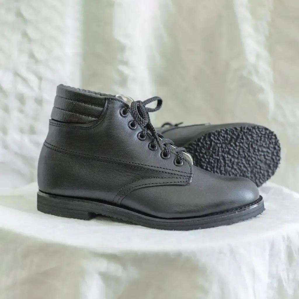 Levon High Top - Black European Oxfords