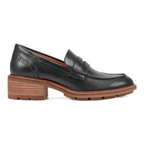 Lindy Almond Toe Casual Slip-on Penny Loafers Reinforced Seams