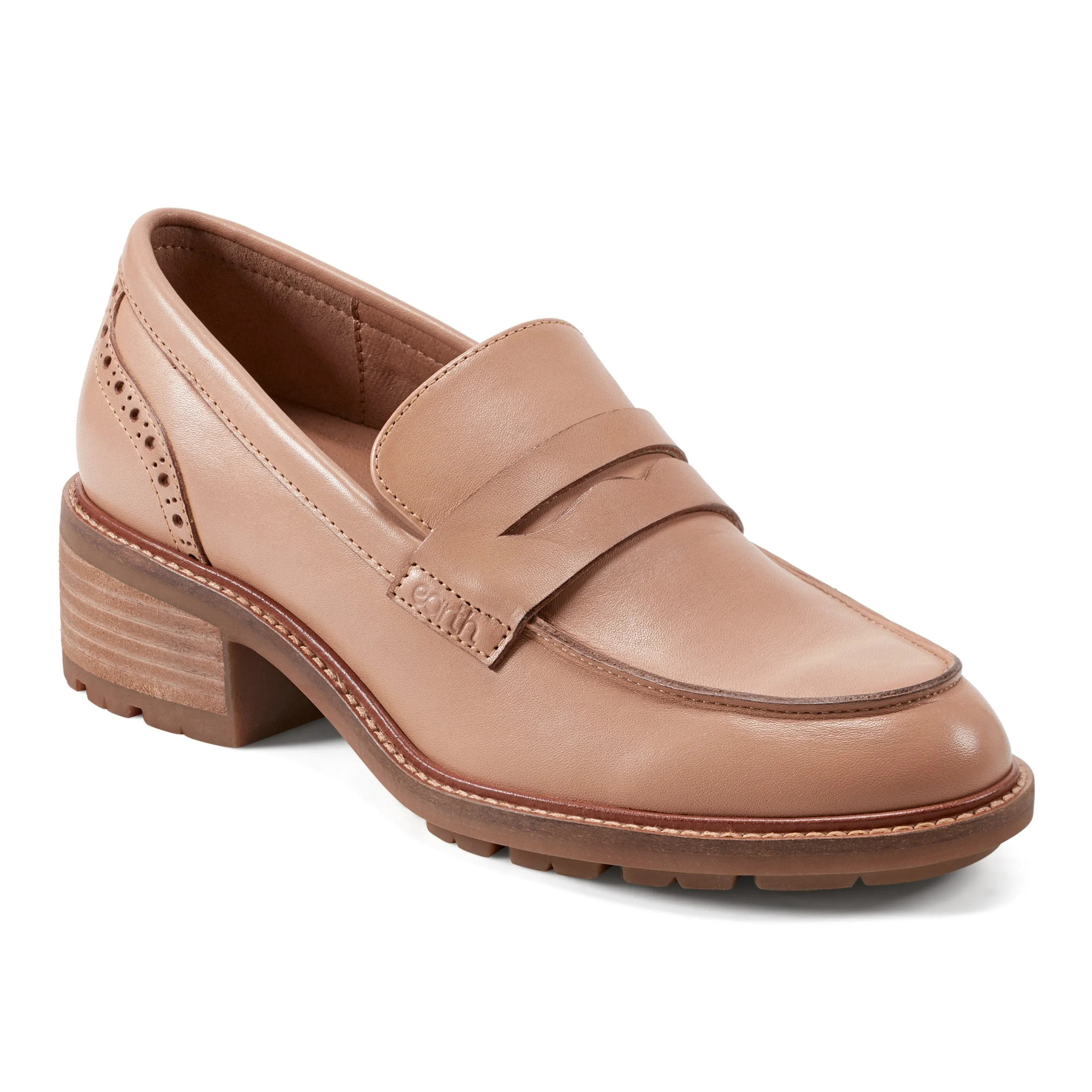 Lindy Almond Toe Casual Slip-on Penny Loafers Trail Support