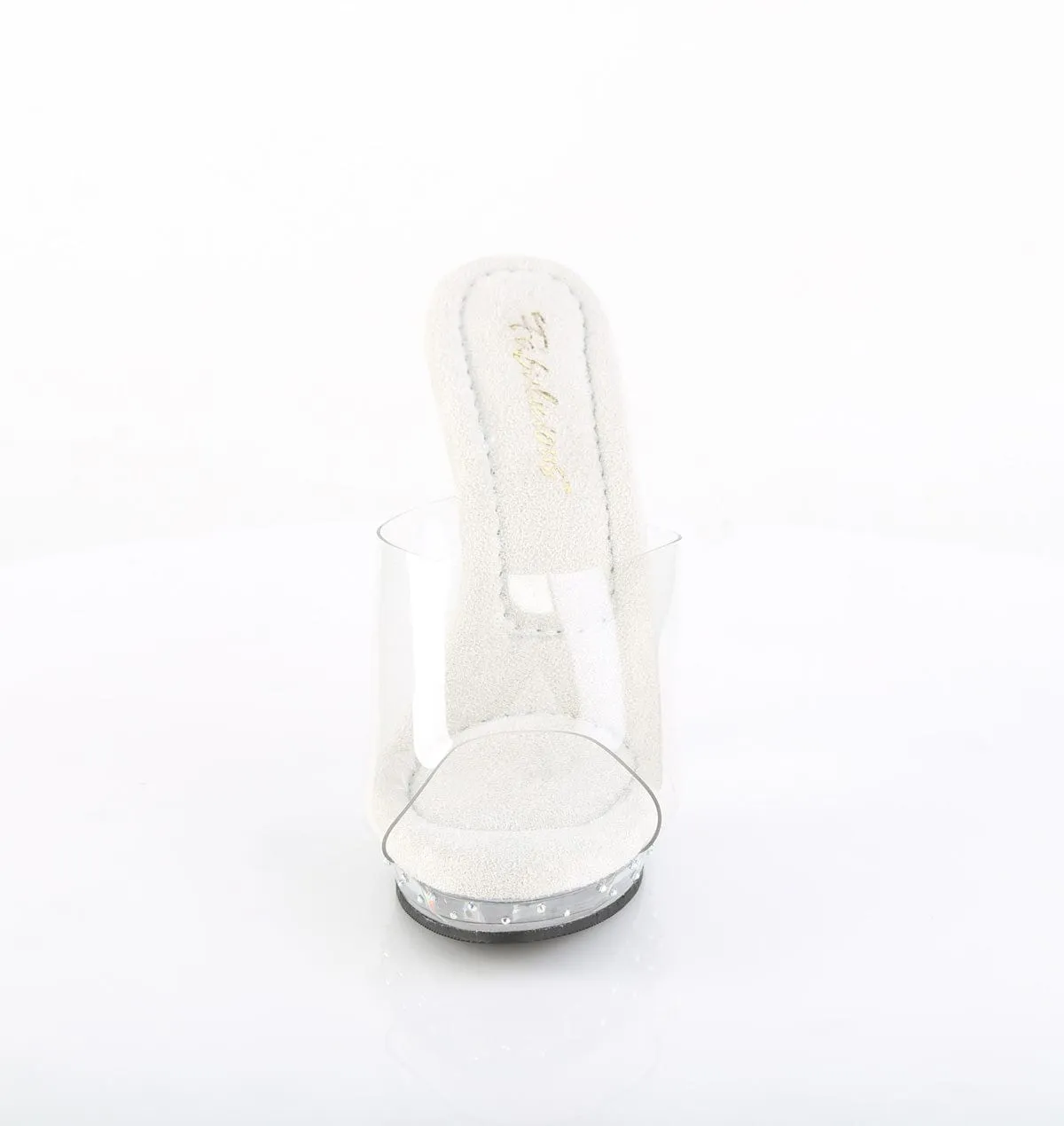 Style Pair LIP-101CAS Shoes Clear/Silver AB Rhinestone