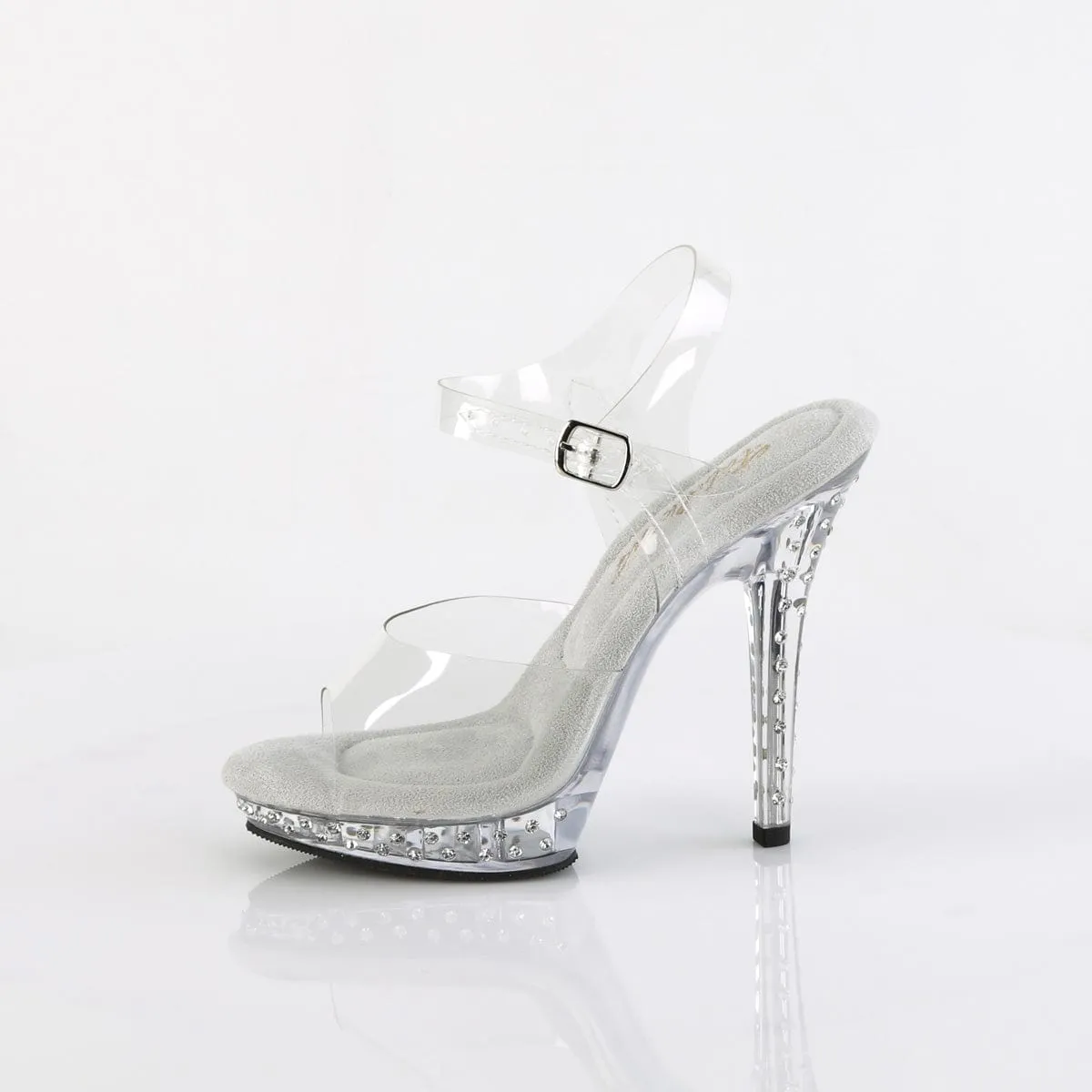 Stable Step Lace Up Style LIP-108SDT Clear/Clear