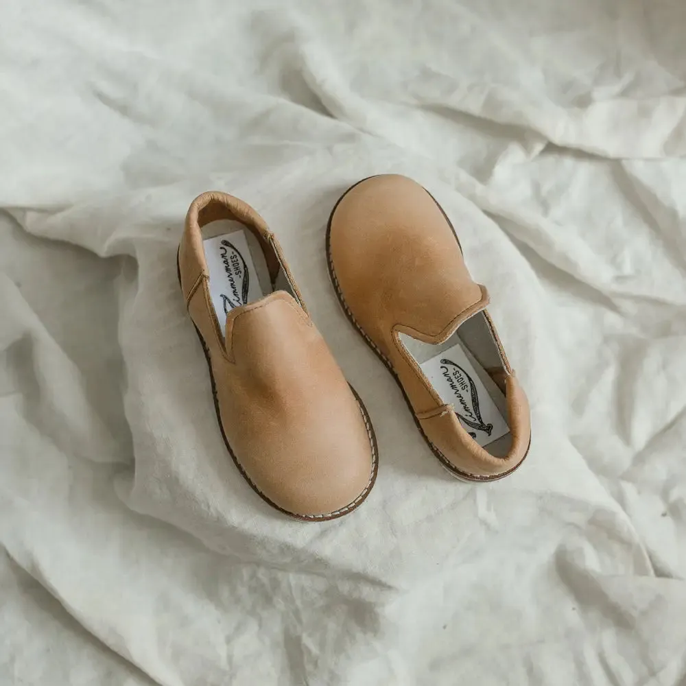 Loafer - Tan Gold Tone Sky Blue