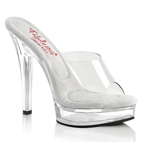 Bold Open Toe Heels MAJESTY-501 Clear Slides