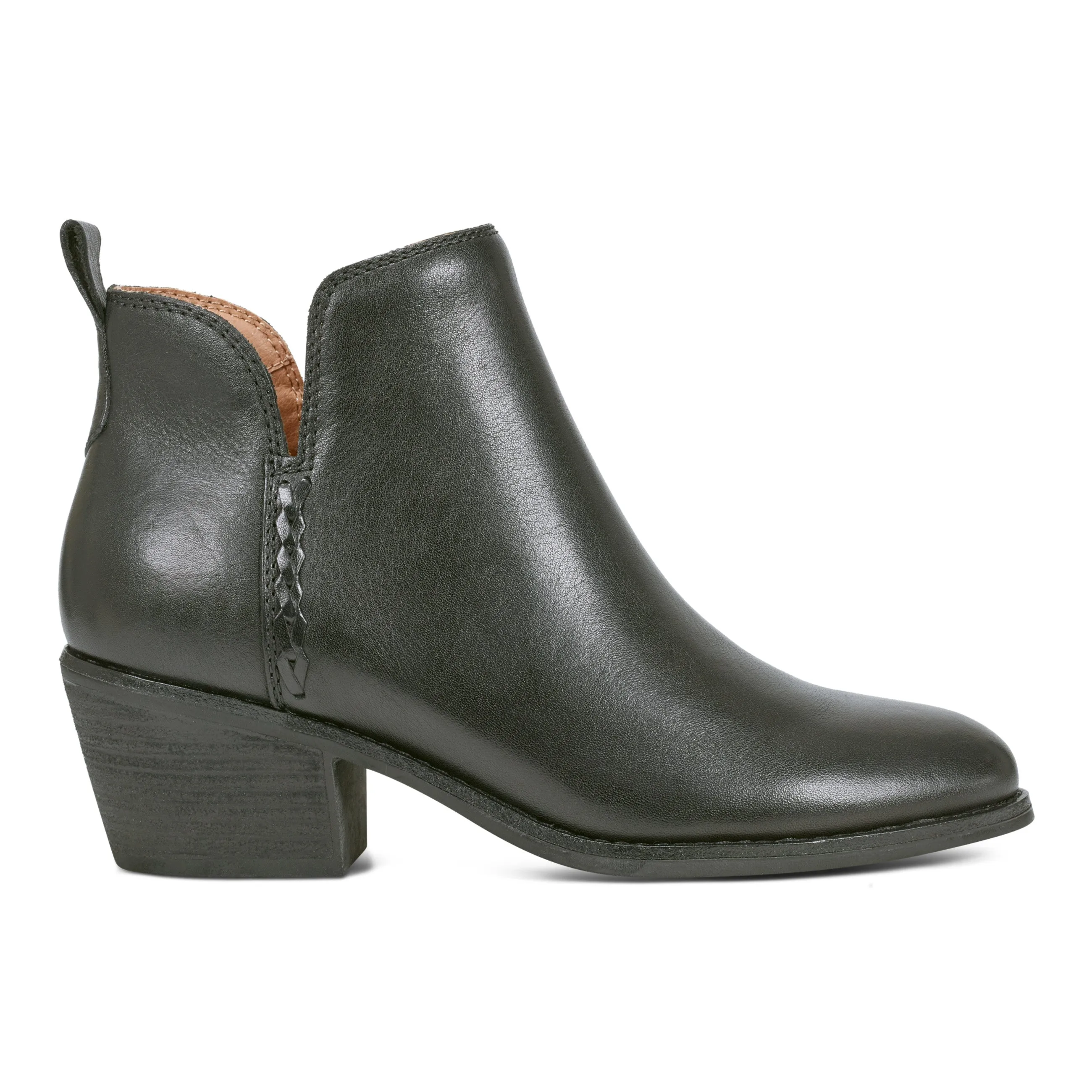 Marisole Block Heel Slip-on Casual Booties On-the-Go Wear All-Season Protection
