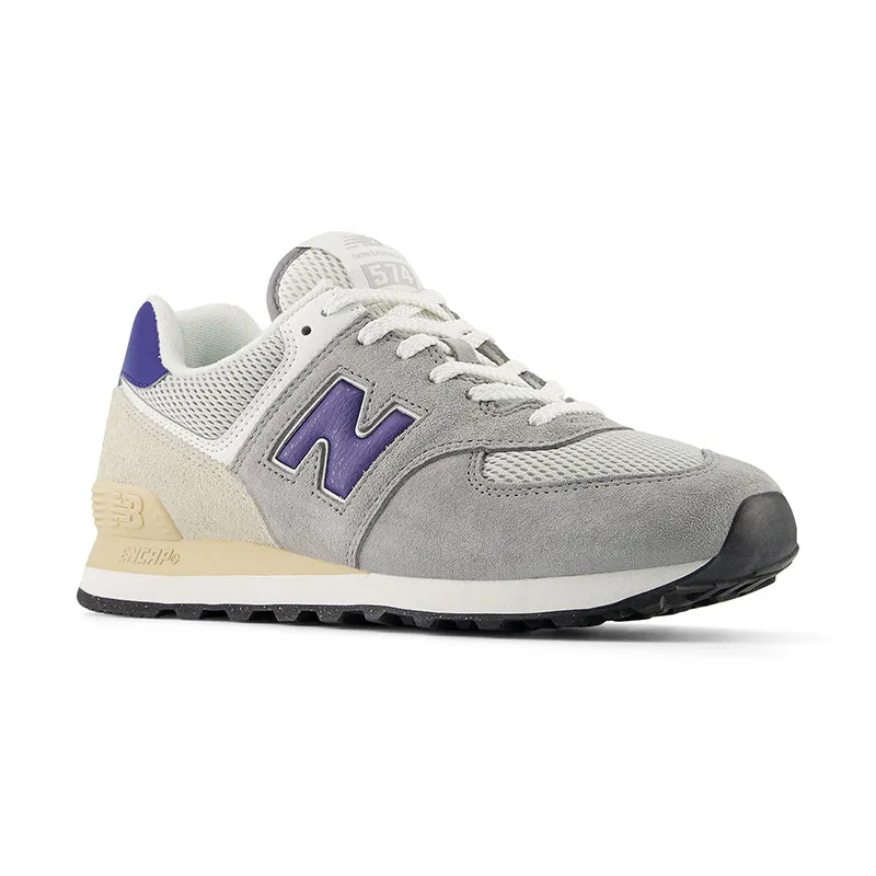 TPU shank trendy running shoes Men's 574 Slate Grey/Rain Cloud