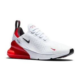 Men's Air Max 270 White/Black/Red Comfortable Wear Storm Proof