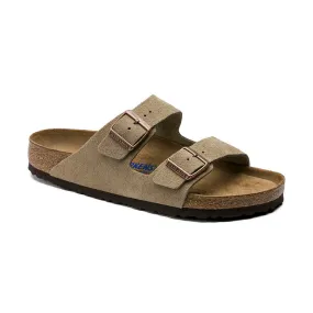 Seam Free Toe Box Stylish casual sandals Men's Arizona Soft Footbed Taupe Suede