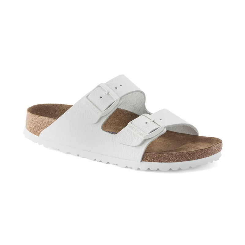 Men's Arizona Soft Footbed White Leather Lightweight Construction