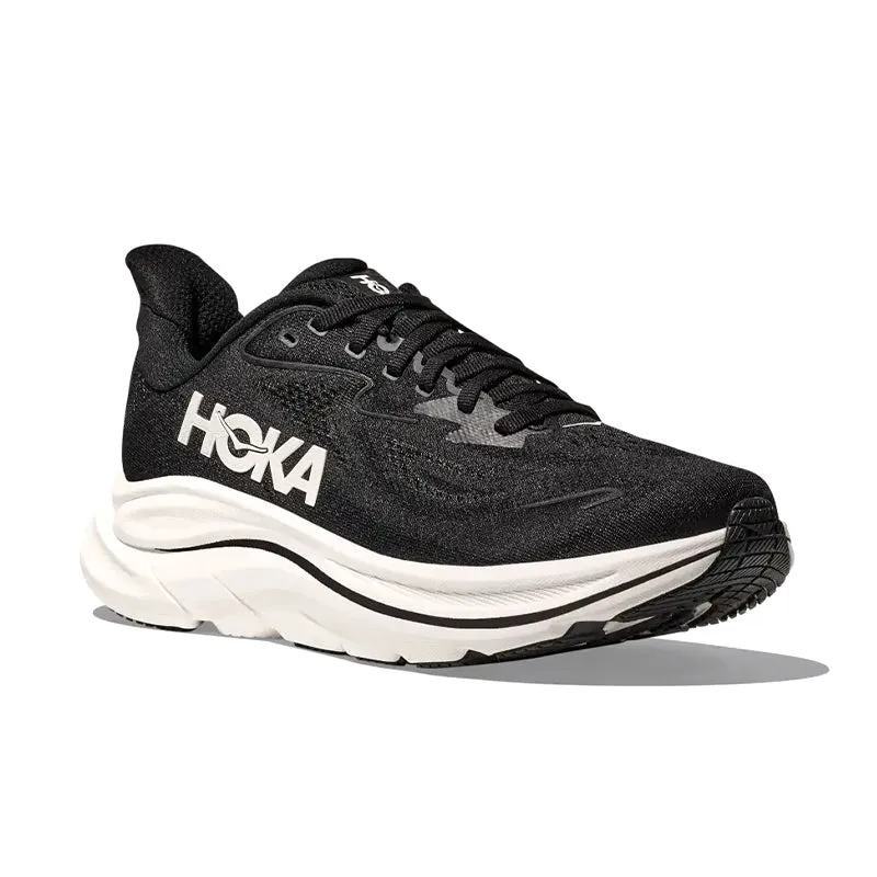 Men's Clifton 10 Black/White Elastic