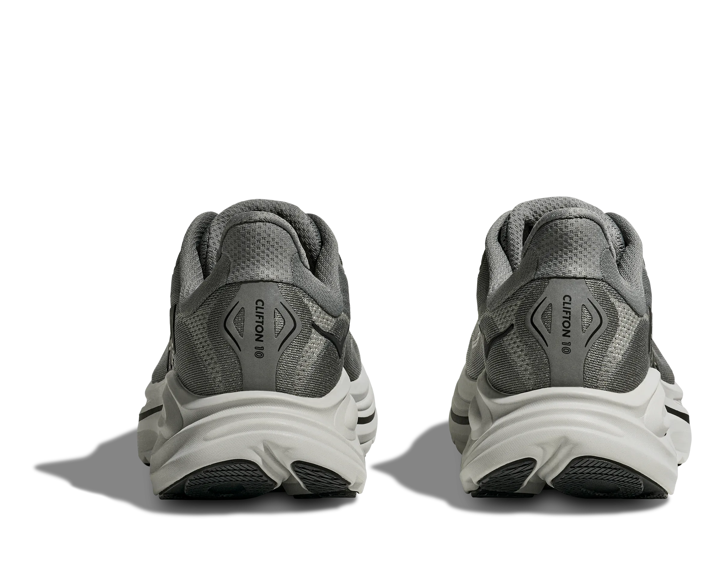 Men's Clifton 10 - Galactic Grey / Asteroid running with a GPS tracker hook - and - loop shoes