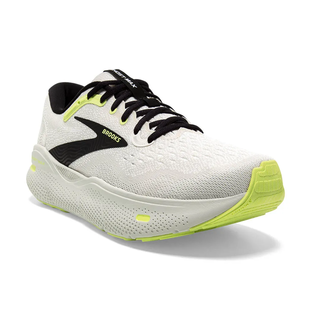 bounce - return - energy shoes Reflective Trim Men's Ghost Max - Grey / Black / Sharp Green