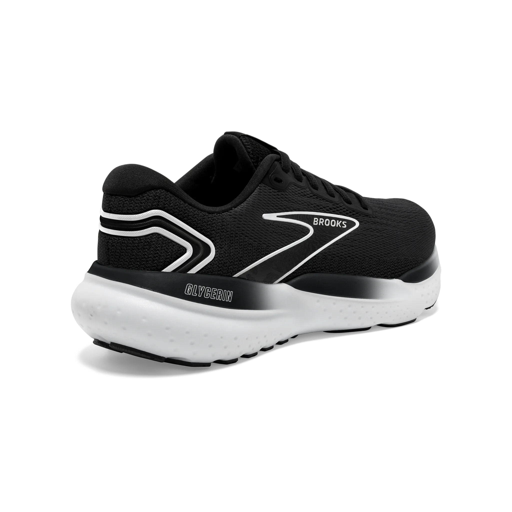 Men's Glycerin 21 Techy Design running in a monorail station area shoes