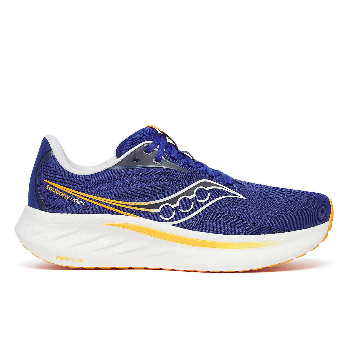 running for a way to stay in control fall running shoes Men's Ride 18 - Azurite / Peel