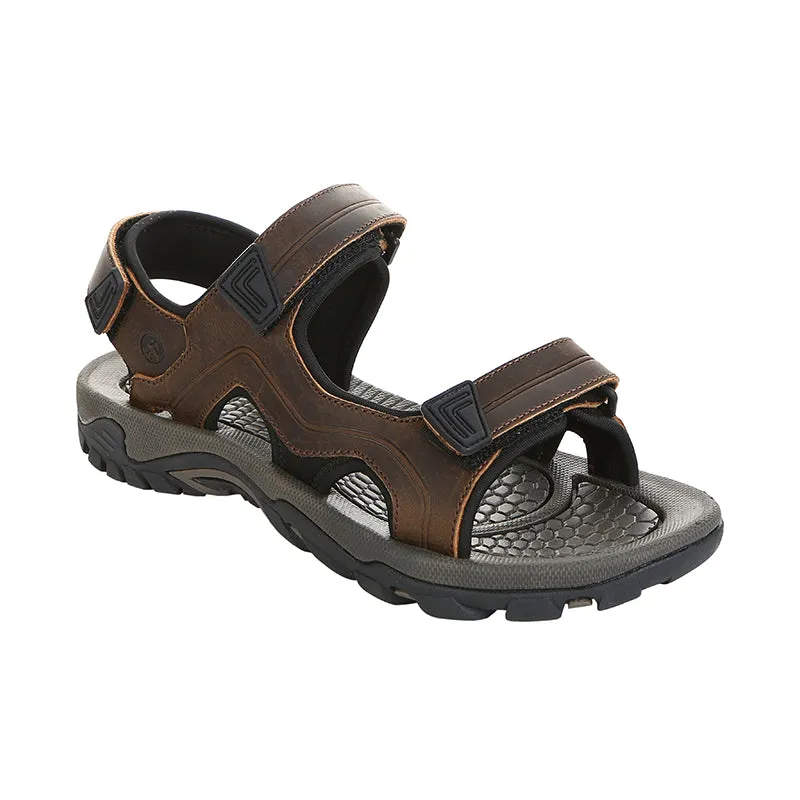 Men's River Run Dark Brown Adjust Strap