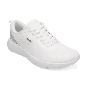 Men's Rush White/White/White mid - top shoe variety