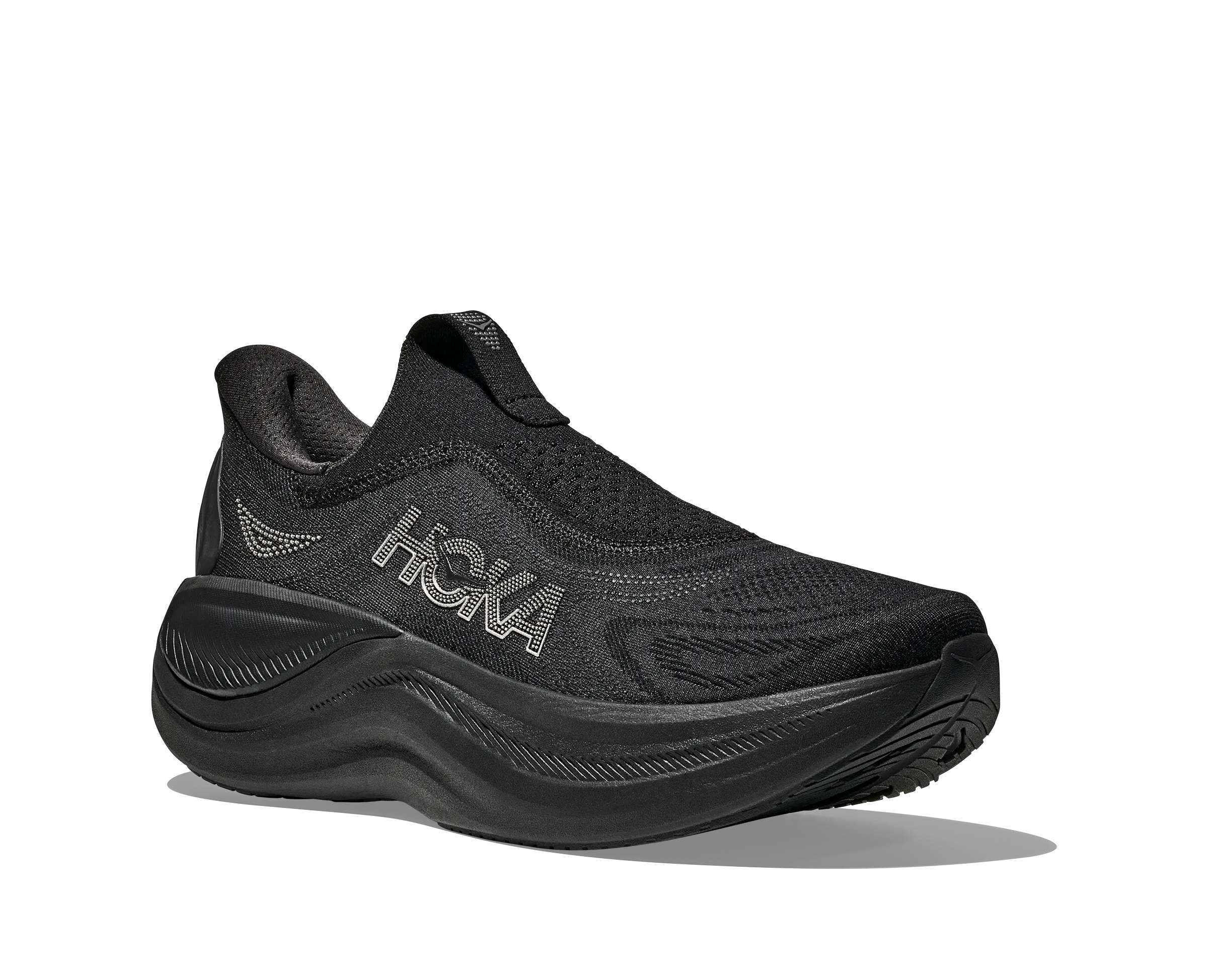 Men's Skyward Laceless - Black / Black short - distance suitable
