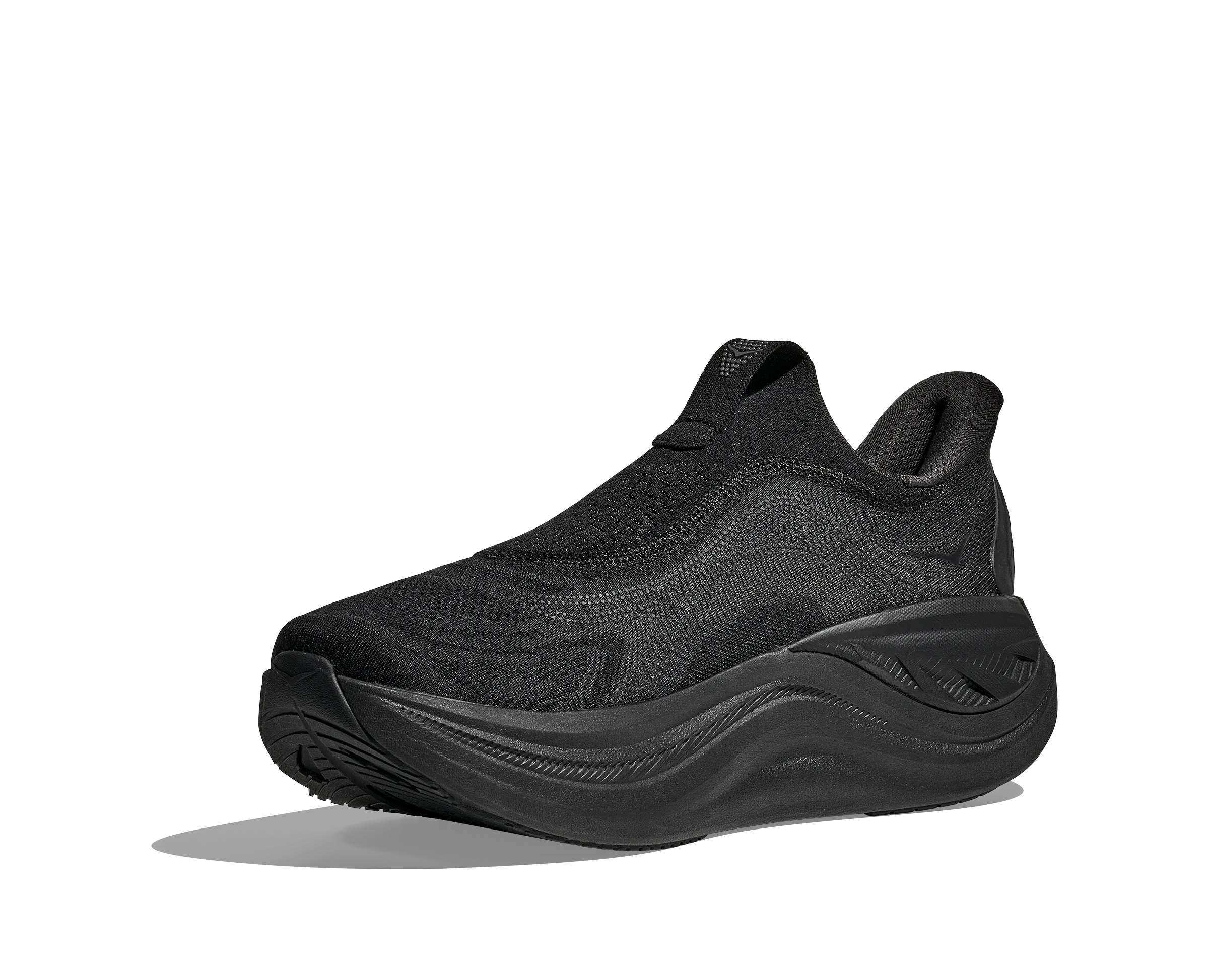Men's Skyward Laceless - Black / Black running shoes with memory foam